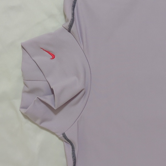 Nike Pro Dri-Fit Mock-Neck Long-Sleeve Top, Color Purple Size L (Kids) - Picture 2 of 14